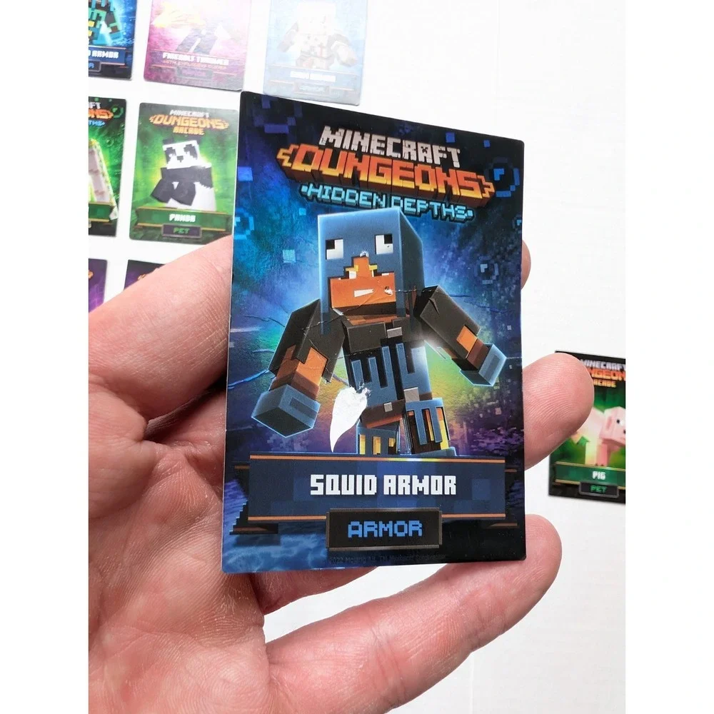 Minecraft Dungeons Arcade & Hidden Depths Card Lot of 31 Some Foils